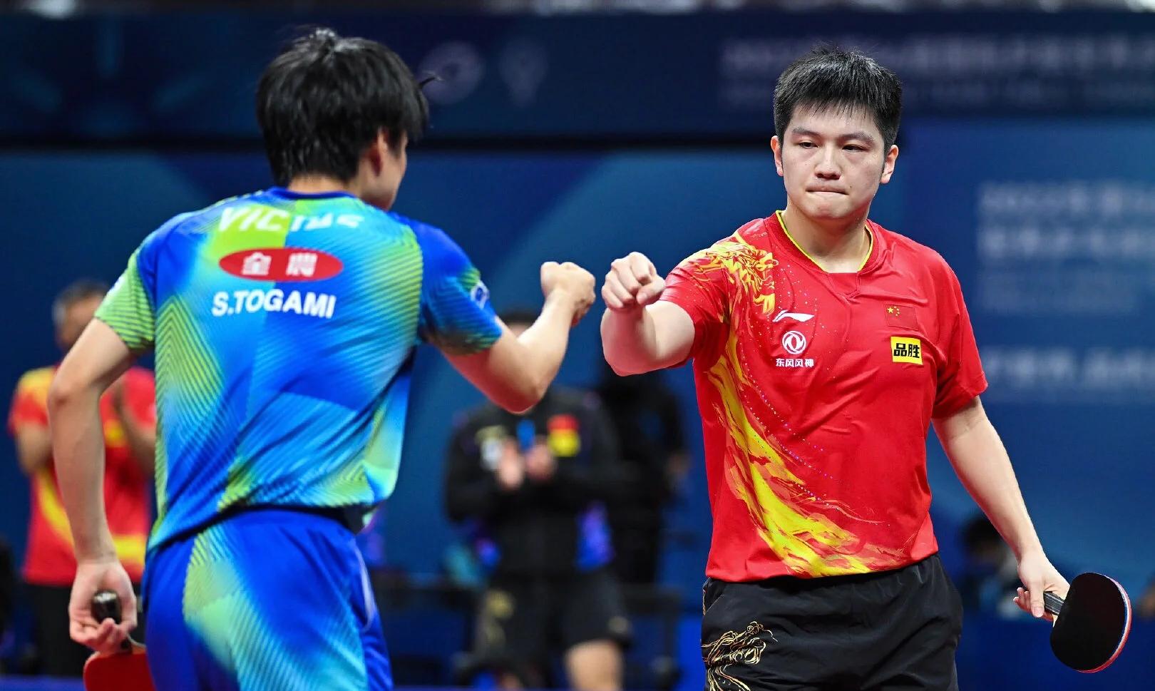 包含日本乒乓球队强势奥地利乒乓球队，王皓统治全场的词条